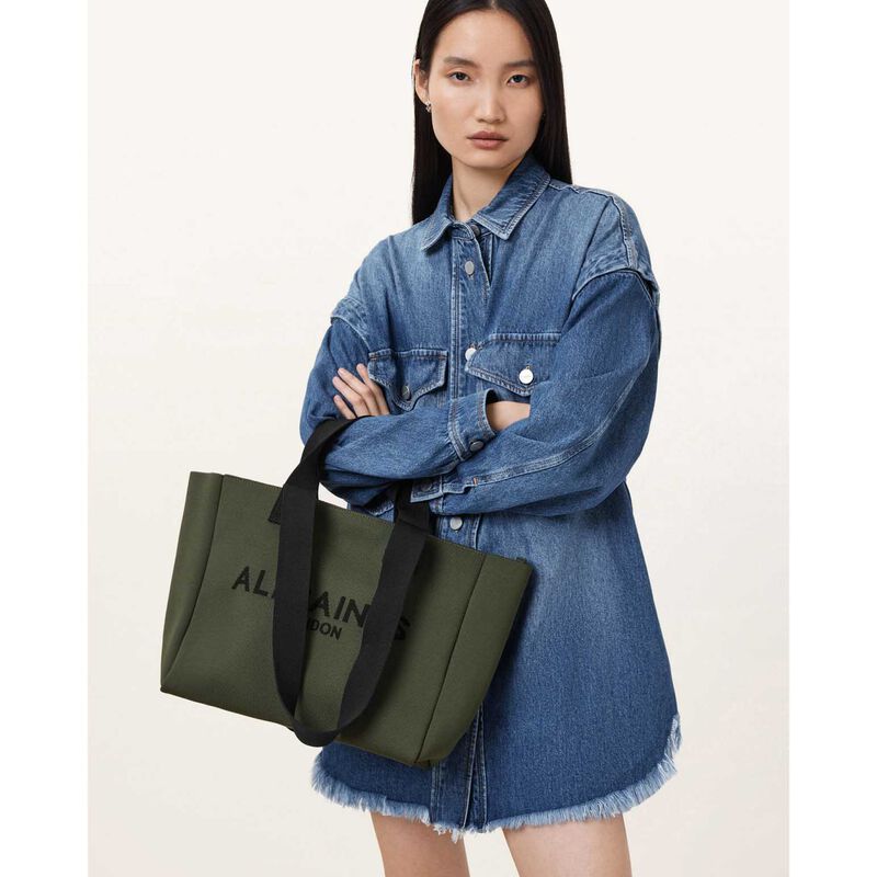 AllSaints Izzy Logo Print Tote Bag image number 1